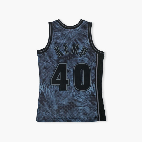 Seattle SuperSonics Shawn Kemp Black Tie Dye Swingman Jersey