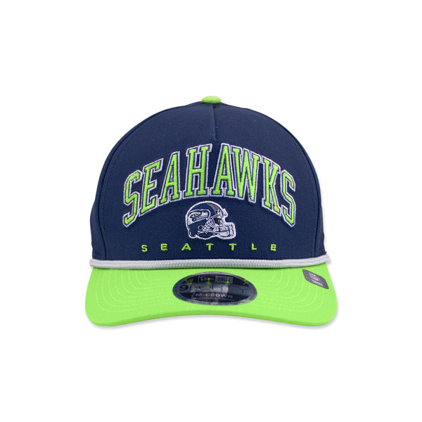 Seattle Seahawks Navy Helmet Curved Bill Snapback