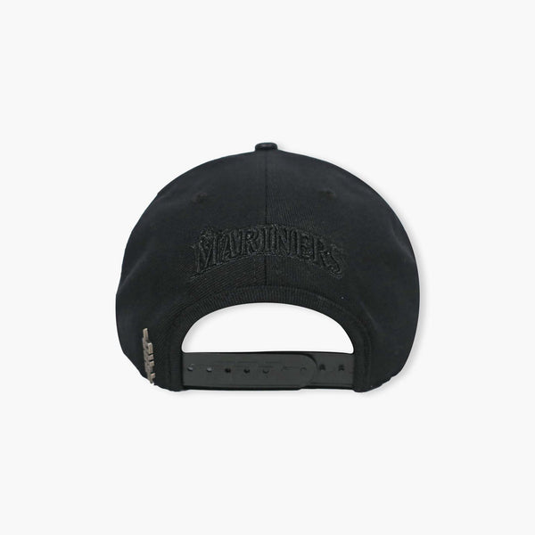 Seattle Mariners Triple Black Wool Snapback