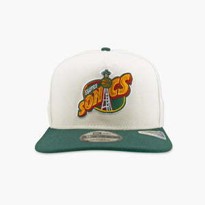 Seattle SuperSonics Cream Space Needle Seattle Arch Snapback.
