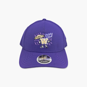 Washington Huskies Purple Cartoon Snapback - Youth