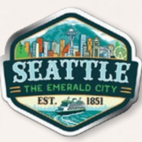 Seattle Badge Lapel Pin