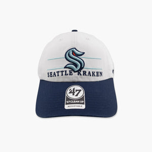 Seattle Kraken Double Header Clean Up Adjustable Hat