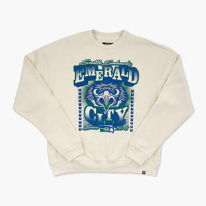 Seattle Seahawks Emerald City Icon Sandstone Crewneck