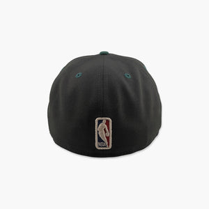 Seattle SuperSonics Black Metallic Classic Script Fitted Hat