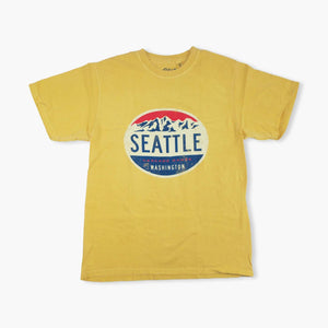 Mail Carrier Mountains Mustard T-Shirt