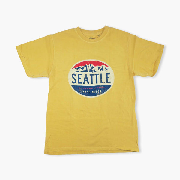 Mail Carrier Mountains Mustard T-Shirt