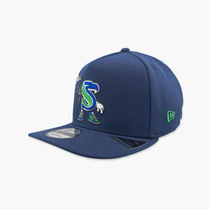 Seattle Seahawks Navy Throwback Cartoon Character Snapback