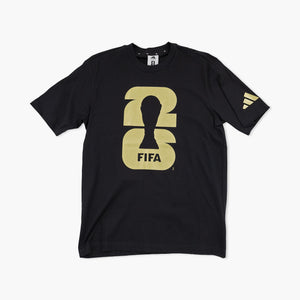 2026 Adidas FIFA World Cup Metallic Gold Logo T-Shirt