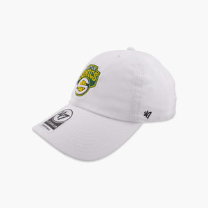 Seattle SuperSonics White "S" Logo Clean Up Adjustable Hat