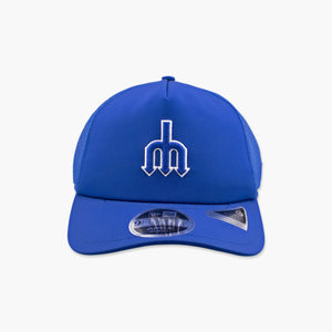 Seattle Mariners 2026 Batting Practice Royal Trident Apex Trucker Hat