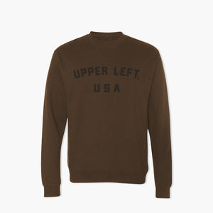 Upper Left Miller Chestnut Crewneck