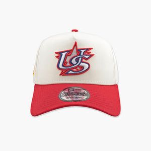 World Baseball Classic USA Cream/Red Classic Star Adjustable Hat