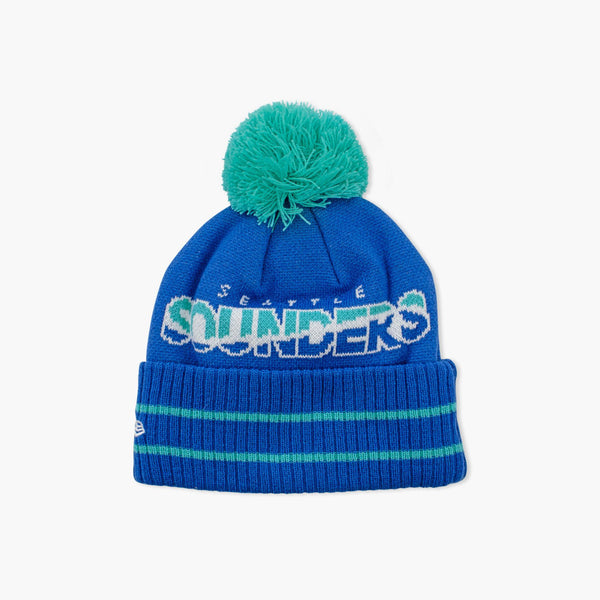 Seattle Sounders Orca Whale Cuff Pom Beanie