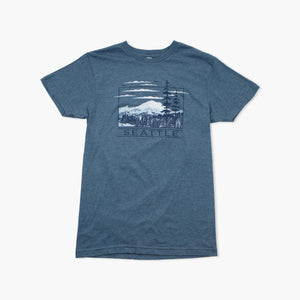 Nowhere Fast Heather Navy Seattle T-Shirt