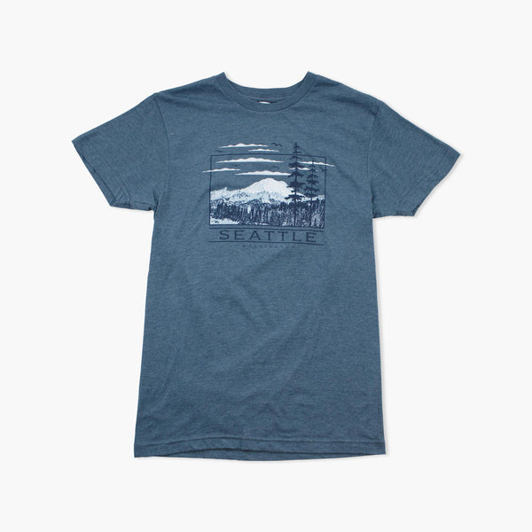 Nowhere Fast Heather Navy Seattle T-Shirt