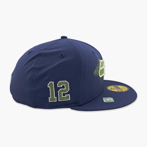 Seattle Seahawks Navy Rivalry Soundwave Fitted Hat