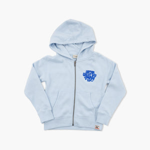 Another Iconic Day Light Blue Pacific Northwest Full Zip Youth Hoodie