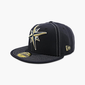Seattle Mariners Navy Kingdome Compass Fitted Hat