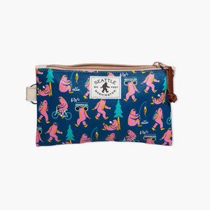 Chalo Seattle Bigfoot Pink Print Mini Pouch