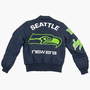 Seattle Seahawks New Era Alpha Industries 2026 OTC Bomber Jacket
