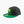 Seattle SuperSonics Black Green 1967 Skyline Fitted Hat