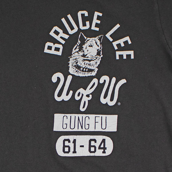 Washington Huskies Bruce Lee Gung Fu Origins Black T-Shirt