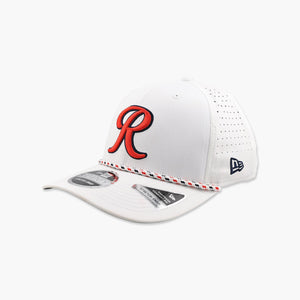 Rainiers White Performance Stretch Snapback