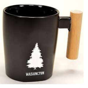 Washington Sand Blasted 16oz Wood Handl