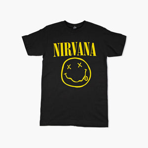 Nirvana Smile Black T-Shirt