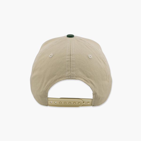 Seattle Cream/Green Embroidered Snapback