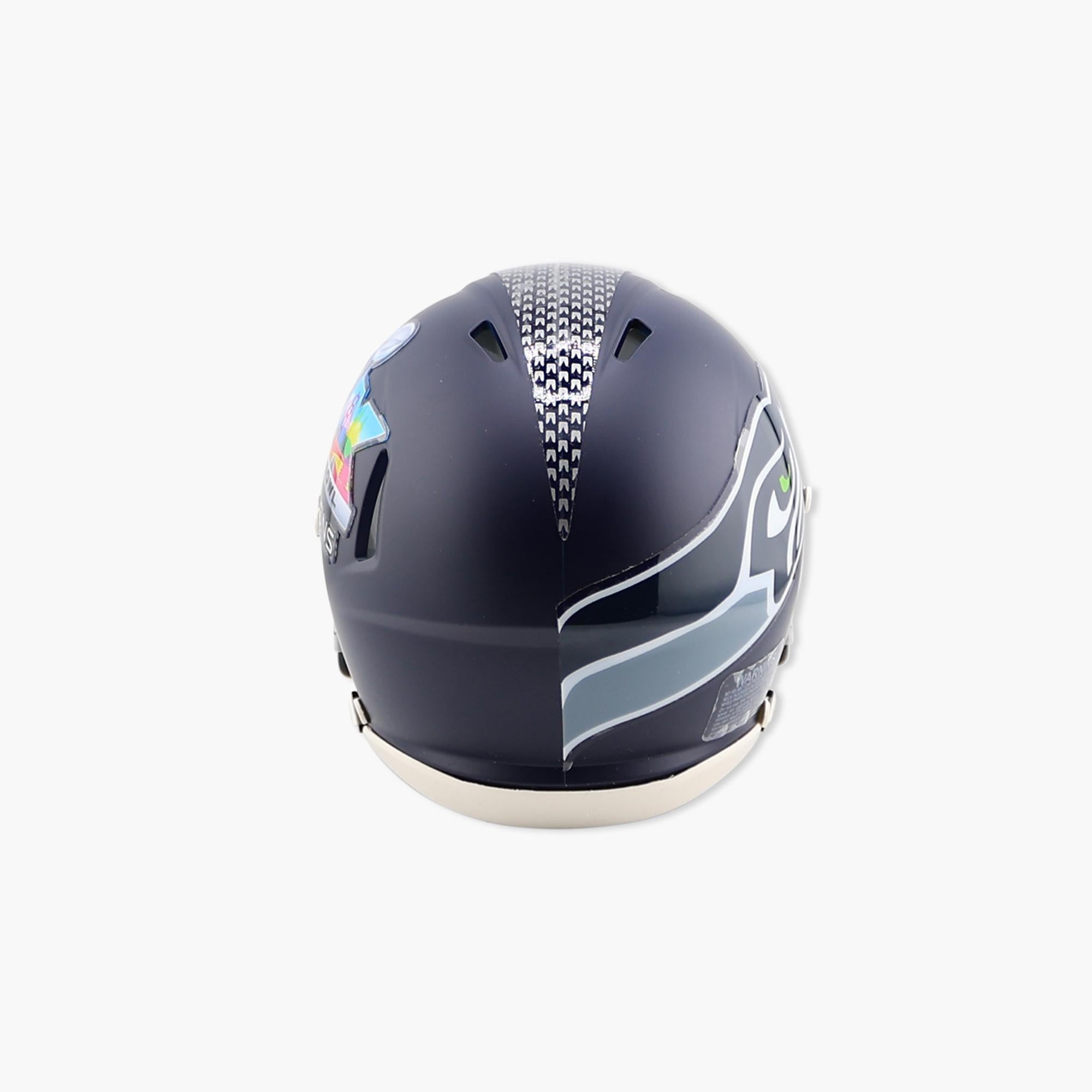 bowl helmet motorcycle Seattle Seahawks Super Bowl LX Champions Riddell Speed Mini Helmet