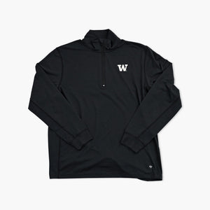 Washington Huskies Blackout Active 1/4 Zip Jacket