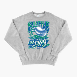 Evergreen State Legends 2025 World Champions Grey Crewneck