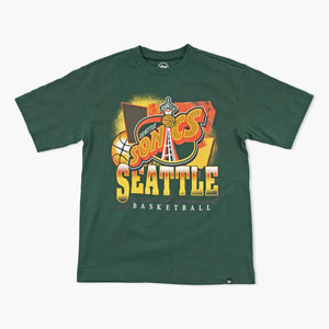 Seattle SuperSonics Dark Green Dynamic Heavyweight T-Shirt