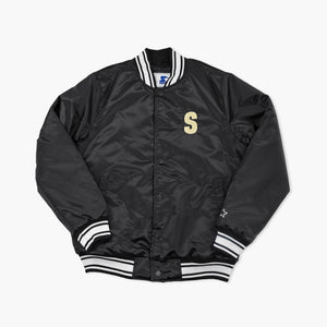 Seattle Mariners Steelheads Black Starter Lightweight Satin Jacket
