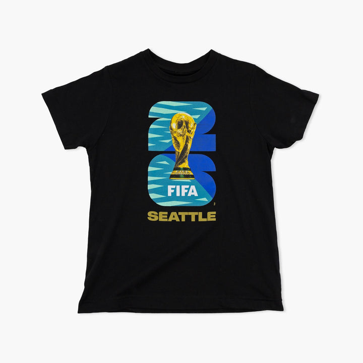 FIFA World Cup 26 Black Seattle Youth T-Shirt