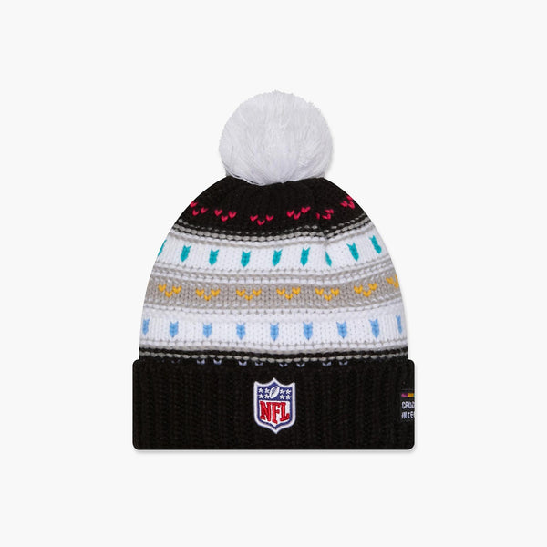 Seattle Seahawks 2025 Crucial Catch Women's Cuff Pom Beanie