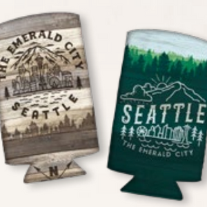 Emerald City Circle 2-Sided Skinny Coozie