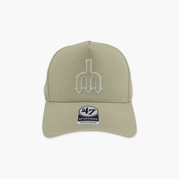 Seattle Mariners Trident Logo System Grey Offsides Snapback