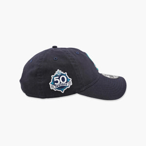 Seattle Mariners 50th Anniversary Patch Navy Adjustable Hat