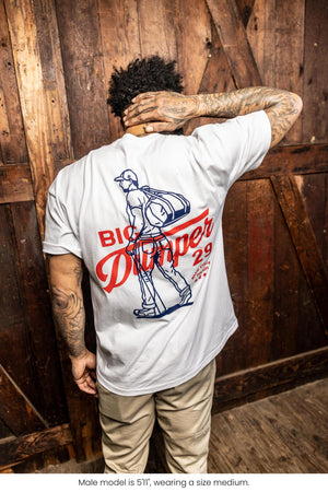 The Gameday White T-Shirt, Big Dumper Collection