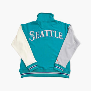 Seattle Mariners Terez Women's Northwest Teal Colorblock 1/4-Zip