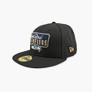 Seattle Seahawks Black Super Bowl LX Champions Celebration Billboard Fitted Hat