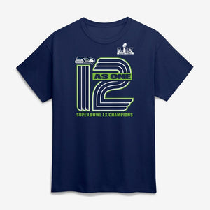 Seattle Seahawks On Top Super Bowl Champions Navy T-Shirt