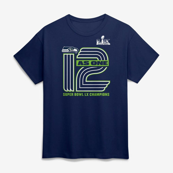 Seattle Seahawks On Top Super Bowl Champions Navy T-Shirt