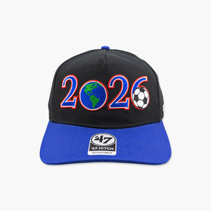 US Soccer Black Worldwide Hitch Snapback