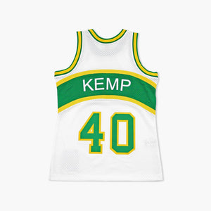 Seattle SuperSonics Shawn Kemp 1994 White Swingman Jersey