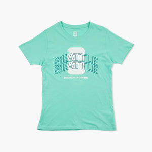 FIFA World Cup Seattle Host City Mint Echo Women's T-Shirt