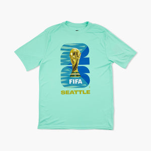 FIFA World Cup Seattle Host City Trophy Wave Performance T-Shirt